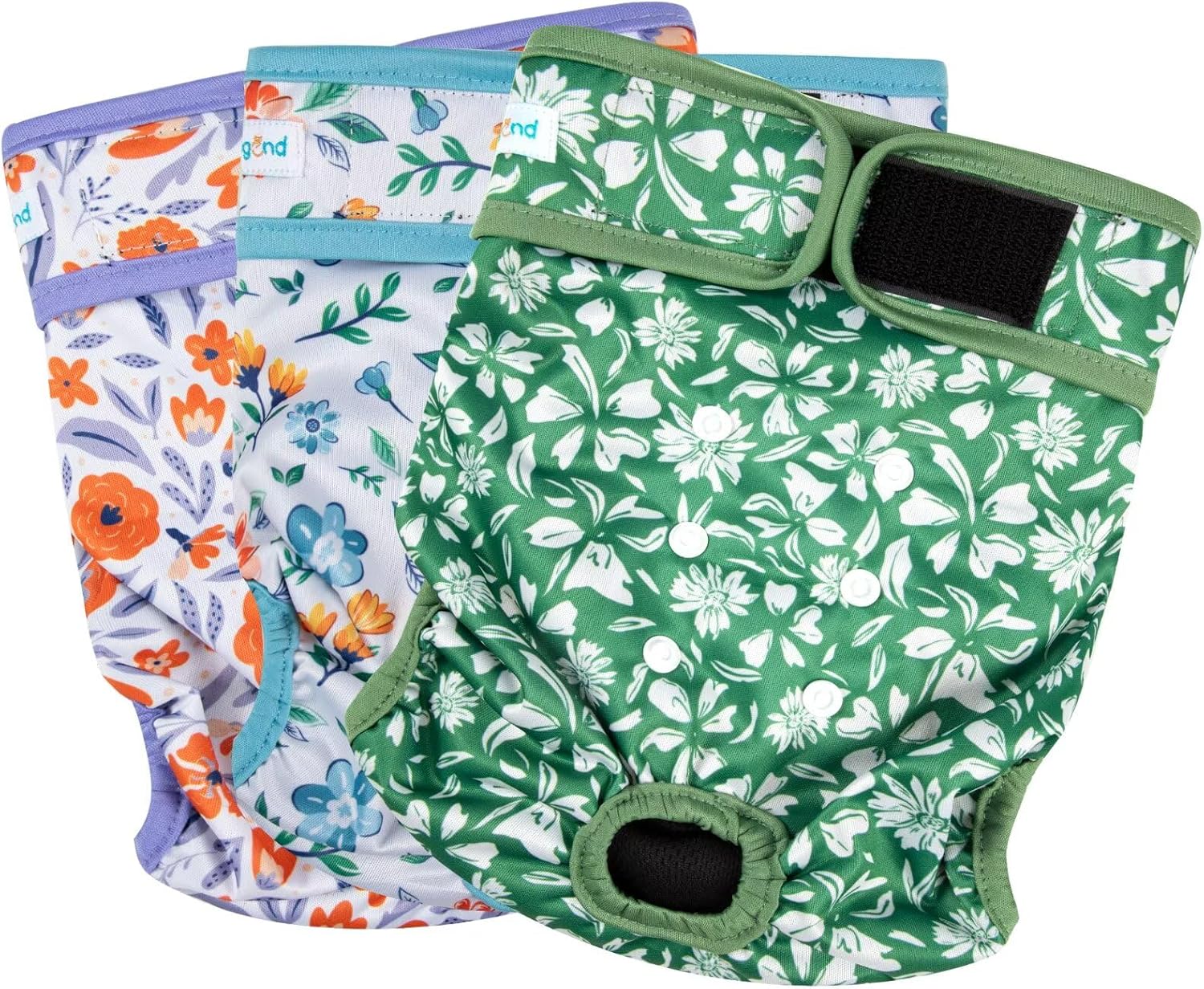 Paw Legend eco friendly female puppy diaper with leak proof outer layer