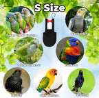 Bird Diapers Bird Harness Tuxedo Flight Suits with 80in Flying Leash Parrot Nappy with Waterproof Inner Layer Urine Wet Suite for Cockatiel Conure Parakeet Macaw Budgie-Black,S - Image 9