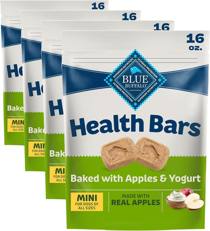 Blue Buffalo Mini Health Bars Apples & Yogurt Crunchy Dog Biscuits, Bite-Sized for Training, Oven-Baked with Real Apples & Natural Ingredients, Healthy Dog Treats, 16 oz. - Image 15