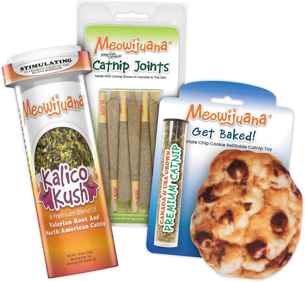Meowijuana Meowi-Waui Bundle | King Size Catnip Rollies and Meowi-Waui | Hand Harvested and Rolled Dried High Potency Catnip | Grown in North America - Image 14