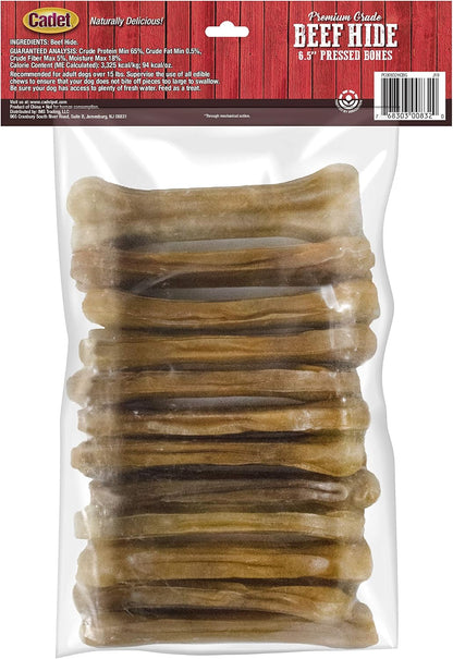 Cadet authentic USA imported premium pressed rawhide dog treats twelve pack