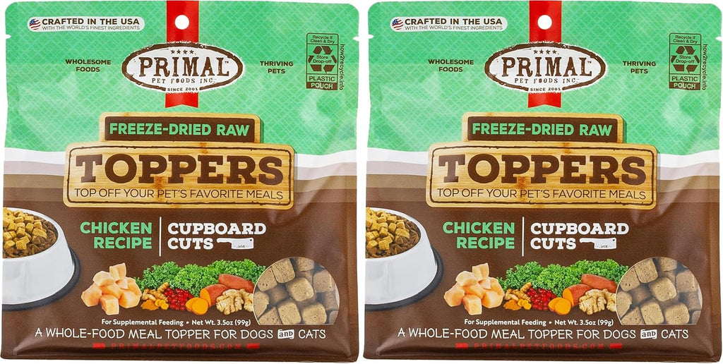 Primal Dog Food Toppers & Cat Food Toppers, Cupboard Cuts, Grain Free Meal Mixers with Probiotics, Raw Freeze Dried Dog Treats & Cat Treats, Great for Training (Beef, 18 oz) - Image 12