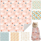 27.6" Cat Grooming Wrap, Cat Wrap for Cutting Nails, Self-Adherent Fabric Wrap for Cats, Cat Burrito Wrap Anti-Scratch, Anti-Escape, Multifunctional Swaddle Wrap Pet Tool (Funny Bear, X Large) - Image 10