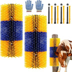 Tagysh 2PCS Livestock Scratch Brush kit front view for horses