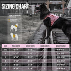 Pink adjustable service dog vest with MOLLE straps side view