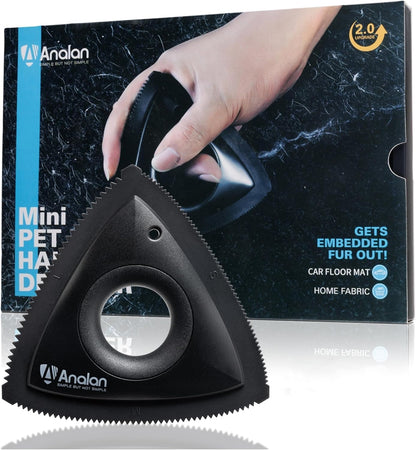 Analan Mini Pet Hair Remover for Car Detailing Supplies, Carpet Dog Hair Remover for Car Interior, Triangle Dog Hair Remover for Auto Detailing, Couch, Furniture, Lint, Carpet(Purple) - Image 10