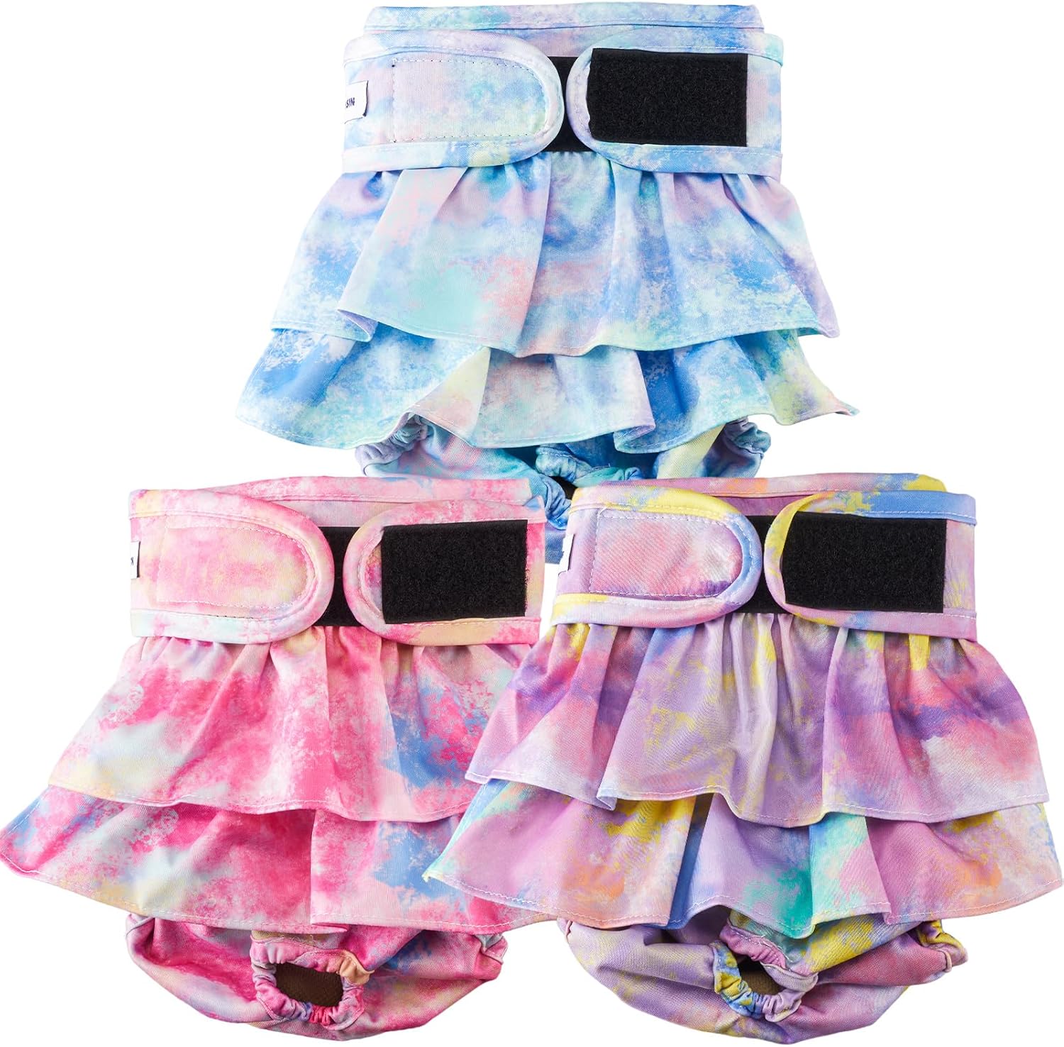 Measurement guide diagram for selecting small size female pet diapers