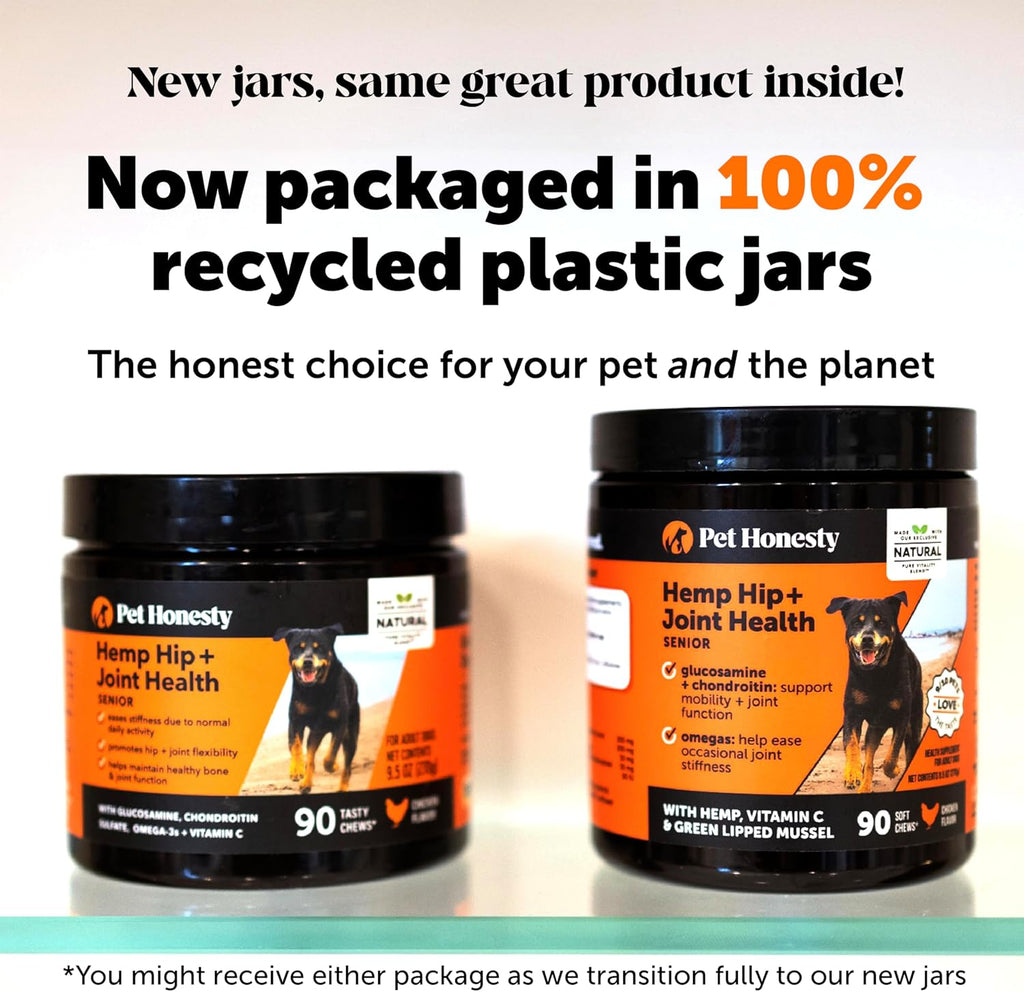 Hemp seed oil and green lipped mussel joint care ingredients for pets
