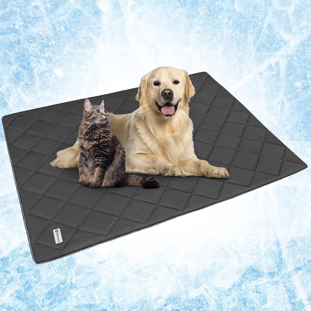 PetAmi Premium Cooling Dog Blanket | Lightweight Fluffy Pet Throw Blanket Bed Cover for Dogs, Cat, Puppies | Pet Blanket Furniture Protector Couch Sofa | Reversible Fuzzy Cozy | 29x40, Dusty Blue - Image 14