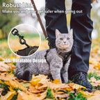 Breathable airflow mesh fabric close up on cat safety harness