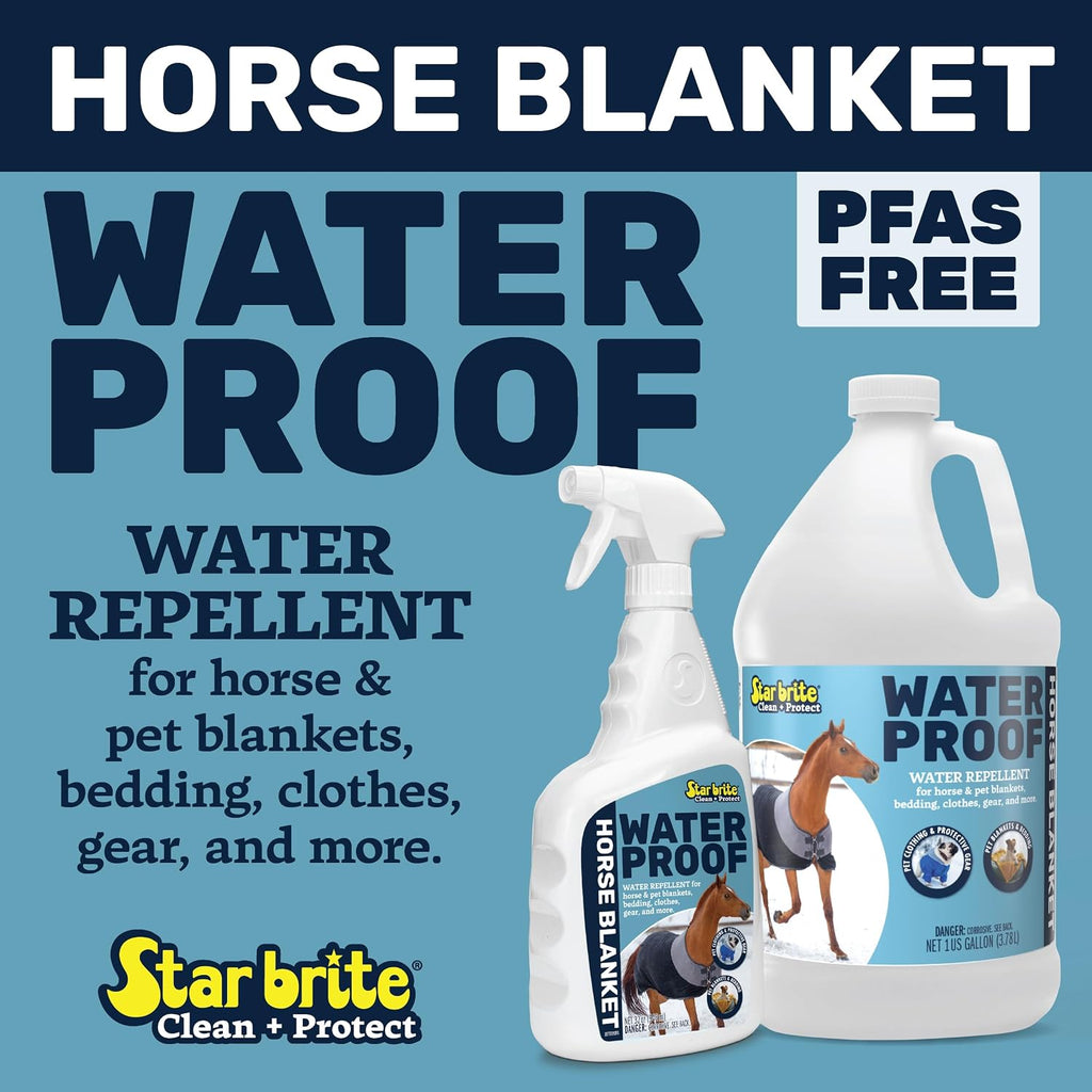PFAS-free horse blanket waterproof treatment solution application details