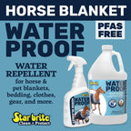 PFAS-free horse blanket waterproof treatment solution application details