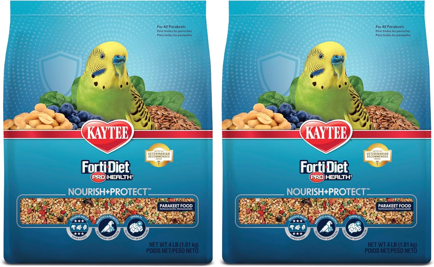 Kaytee Forti-Diet Pro Health Nourish+Protect Parakeet Food, Comprehensive Nutrition Backed by Science, Digestive Health, Immune Support, 2 pounds - Image 15