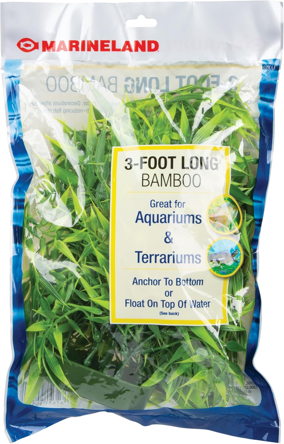 MarineLand bamboo artificial plant front view packaging