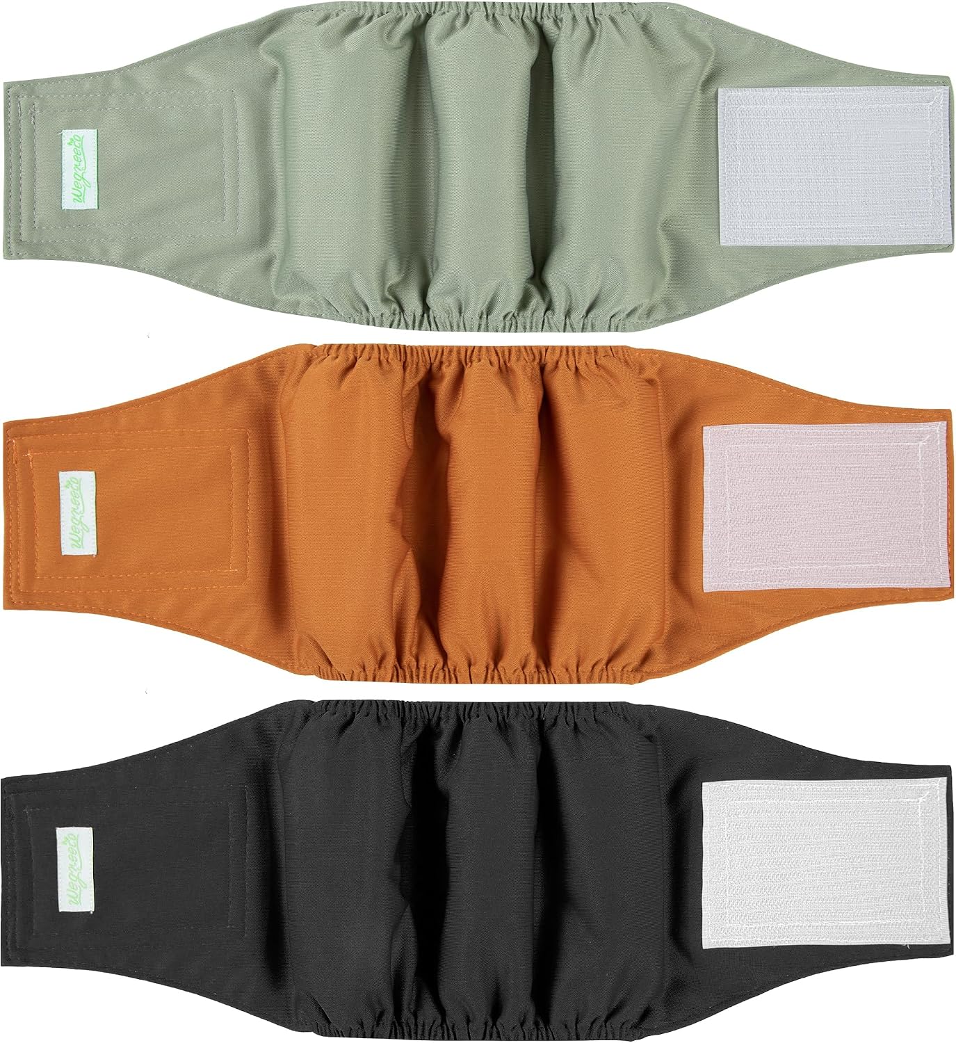 Wegreeco authentic imported male dog belly wrap packaging view