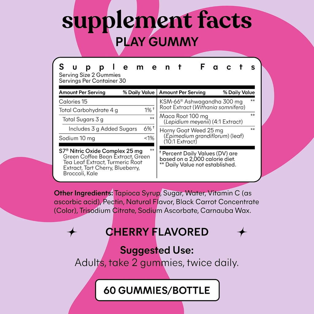 Lemme Play Daily Intimacy Gummies for Women and Men, 30-Day Supply - Image 5