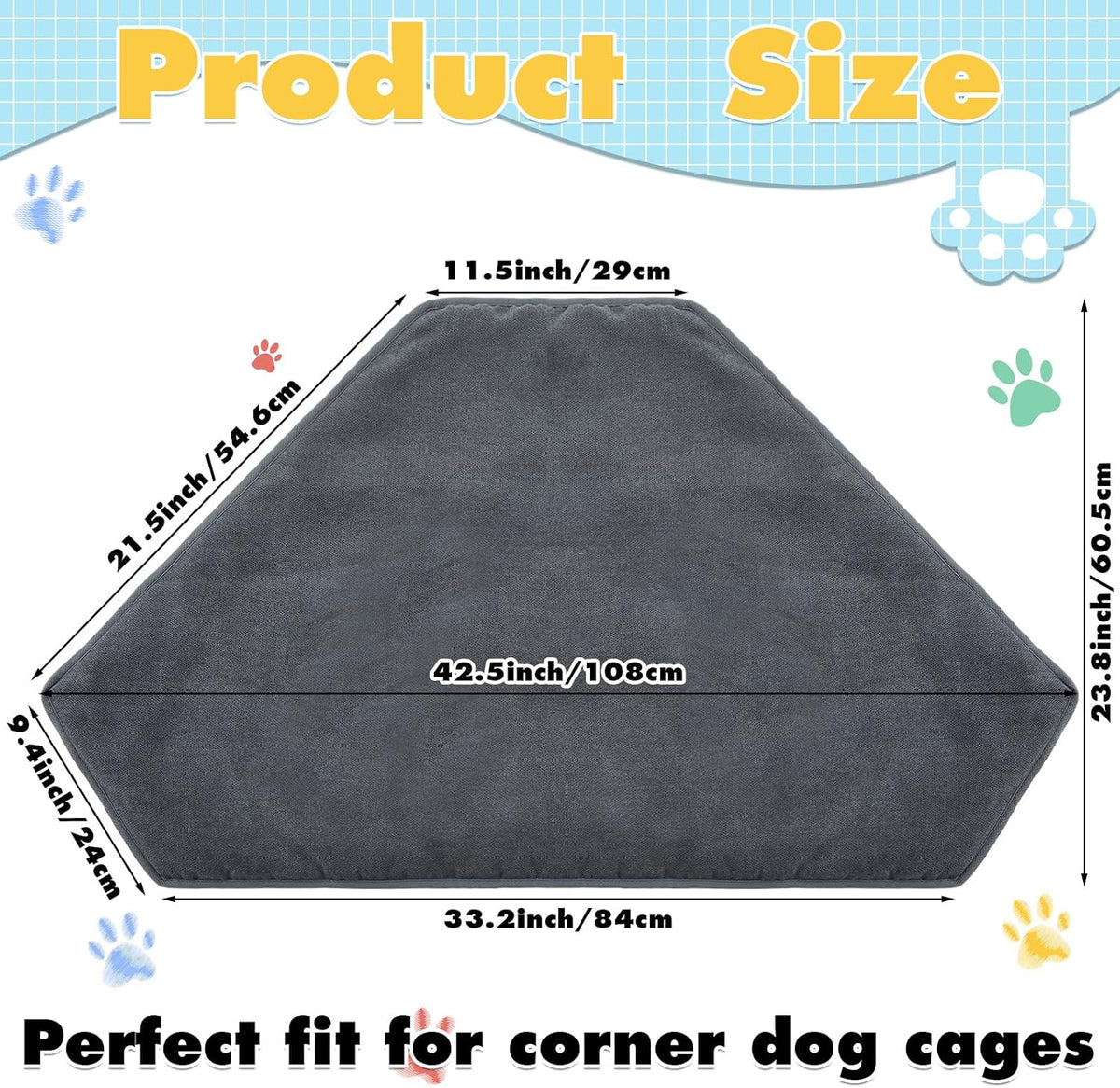 Detailed view of plush texture on CroBlissful dog mat