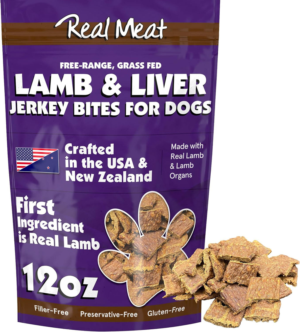 TRMC Real Meat Dog Treats - 12oz Bag of Bite-Sized Air-Dried Lamb Jerky for Dogs - Grain-Free Jerky Dog Treats, Free-Range, Grass Fed Lamb - All-Natural High Protein - Image 15