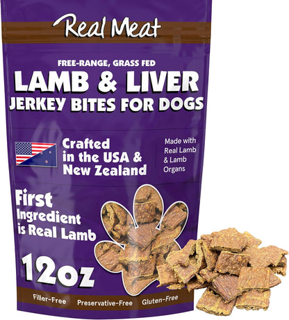TRMC Real Meat Dog Treats - 12oz Bag of Bite-Sized Air-Dried Lamb Jerky for Dogs - Grain-Free Jerky Dog Treats, Free-Range, Grass Fed Lamb - All-Natural High Protein - Image 15