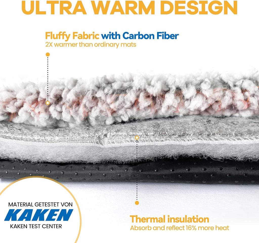 Thermal cat pad layer breakdown illustrating the four layers of self heating technology