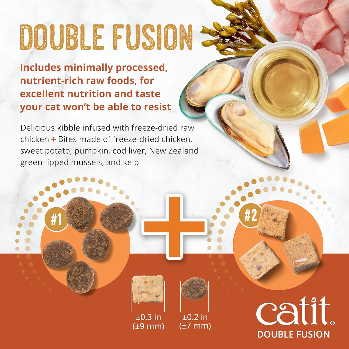 Catit Double Fusion adult indoor chicken recipe nutritional information