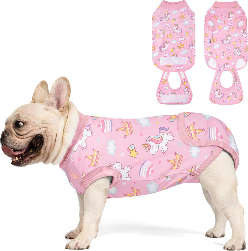 cyeollo Recovery Suit for Dogs Surgery Suit Female Spay Soft Pet Onesie Bodysuit Male Dog Neuter, Small Dogs Surgical Recovery Shirt, Yellow Duck, M - Image 9
