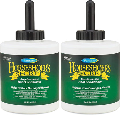 Farnam Horseshoer's Secret Deep-Penetrating Hoof Oil for Horses, Conditions Dry Hooves, Prevents Cracks, Splits & Contracted Heels, Contains Avocado, Glycerine & Mineral Oils, Fast Absorbing, 32 Oz - Image 11