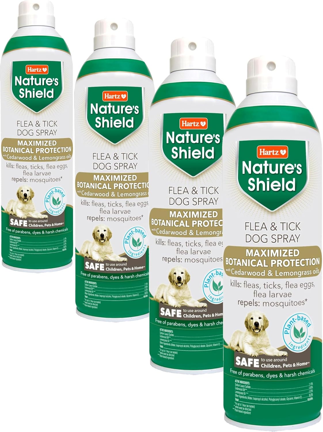 Hartz Nature's Shield Flea & Tick Dog Shampoo Maximized Botanical Protection & Prevention with Cinnamon, Citronella & Rosemary Oils, 14 Ounces - Image 9