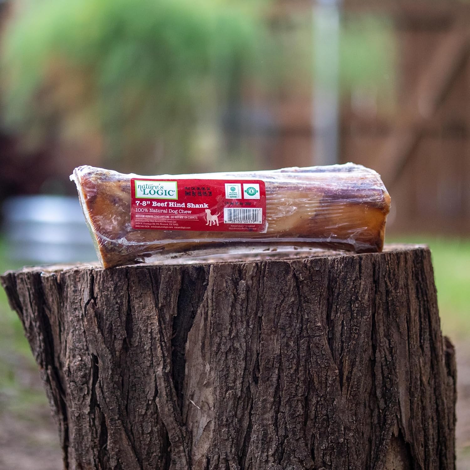 NATURE'S LOGIC Beef Hind Shank Bone - 7-8'' Long Chew - Collagen & Protein Source for Dog Dental Health & Occupation - Carnivore Appropriate Recreational Chewing & Dental Care - Large Hind Shank - Image 9