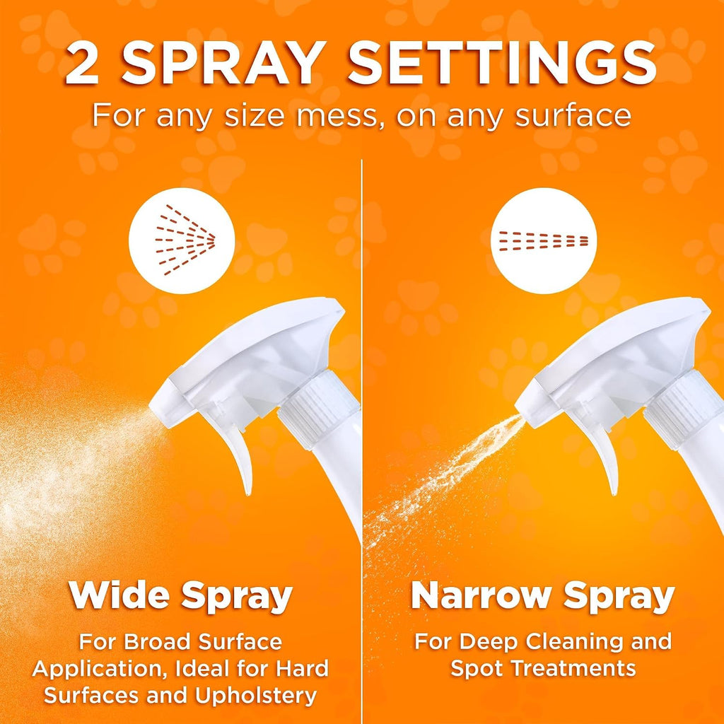 USA imported pet odor remover bottle showing directions for use and ingredients