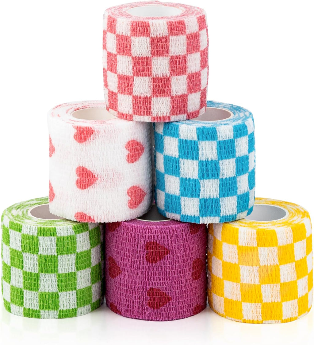 Vet Wrap Cohesive Bandages, Self-Adhesive Bandage Wrap, Breathable Non-Woven Self Adherent Tape for Pet Dog Leg Paw Wound, Horse, Cat, First Aid & Ankle Sprain, 2 Inch (6 Rolls) - Image 9