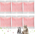Fragrance free non toxic cat litter box freshener pouches on clean background