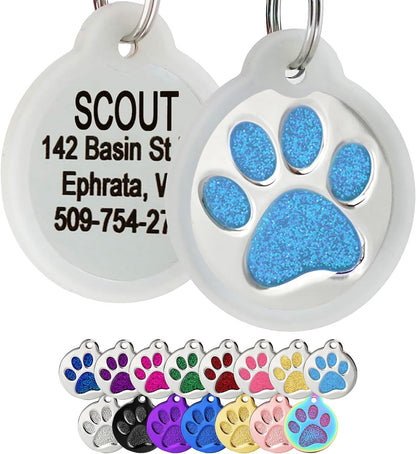 GoTags imported durable identification tag displaying custom owner contact information.