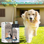 SaySummer pet care kit demonstrating how to hold the test strip horizontally.