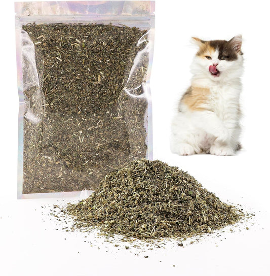 Pawchie Dried Catnip front view packaging for feline playtime stimulation.