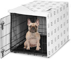 Sweet Jojo Designs 36in. Medium Dog Crate Cover (Grey and Beige Striped) Pet Cage, Kennel Covers (Taupe, Modern, Bold, Classic, Stripes, Contemporary, Minimalist, Geometric Lines) - Image 10