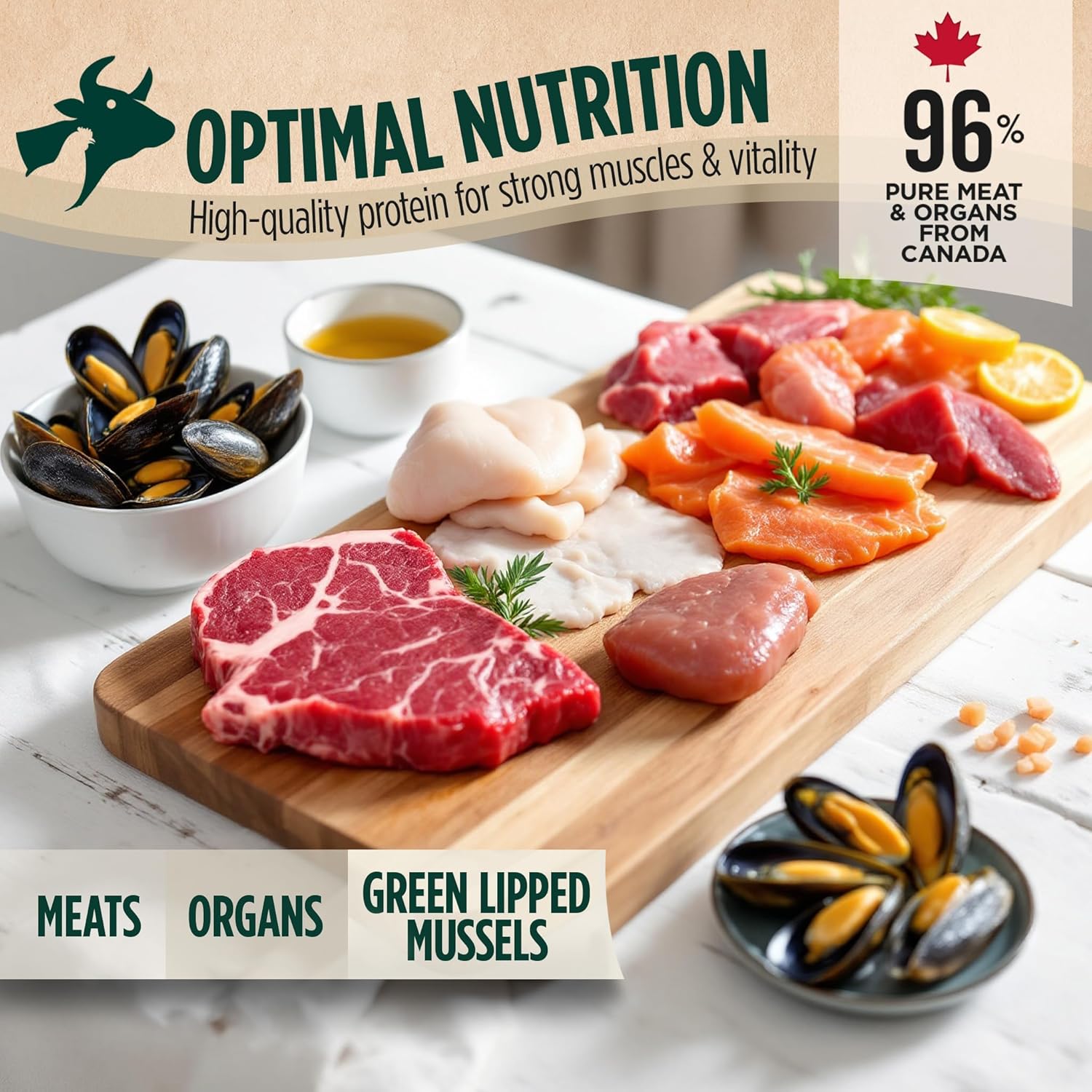 ZEAL Canada all life stages nutrient dense pet food back label information