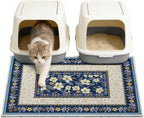 Unicorn Catcher Cat Litter Mat 24" x 15" Non-Slip Litter Box Mat Washable Litter Catcher Mat for Litter Box Indoor Food Mat Supplies Essentials, DarkSeaGreen - Image 14