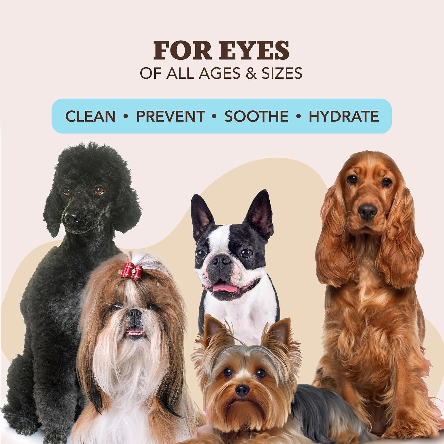 Natural Dog Company dog eye discharge cleaning cloths product stack