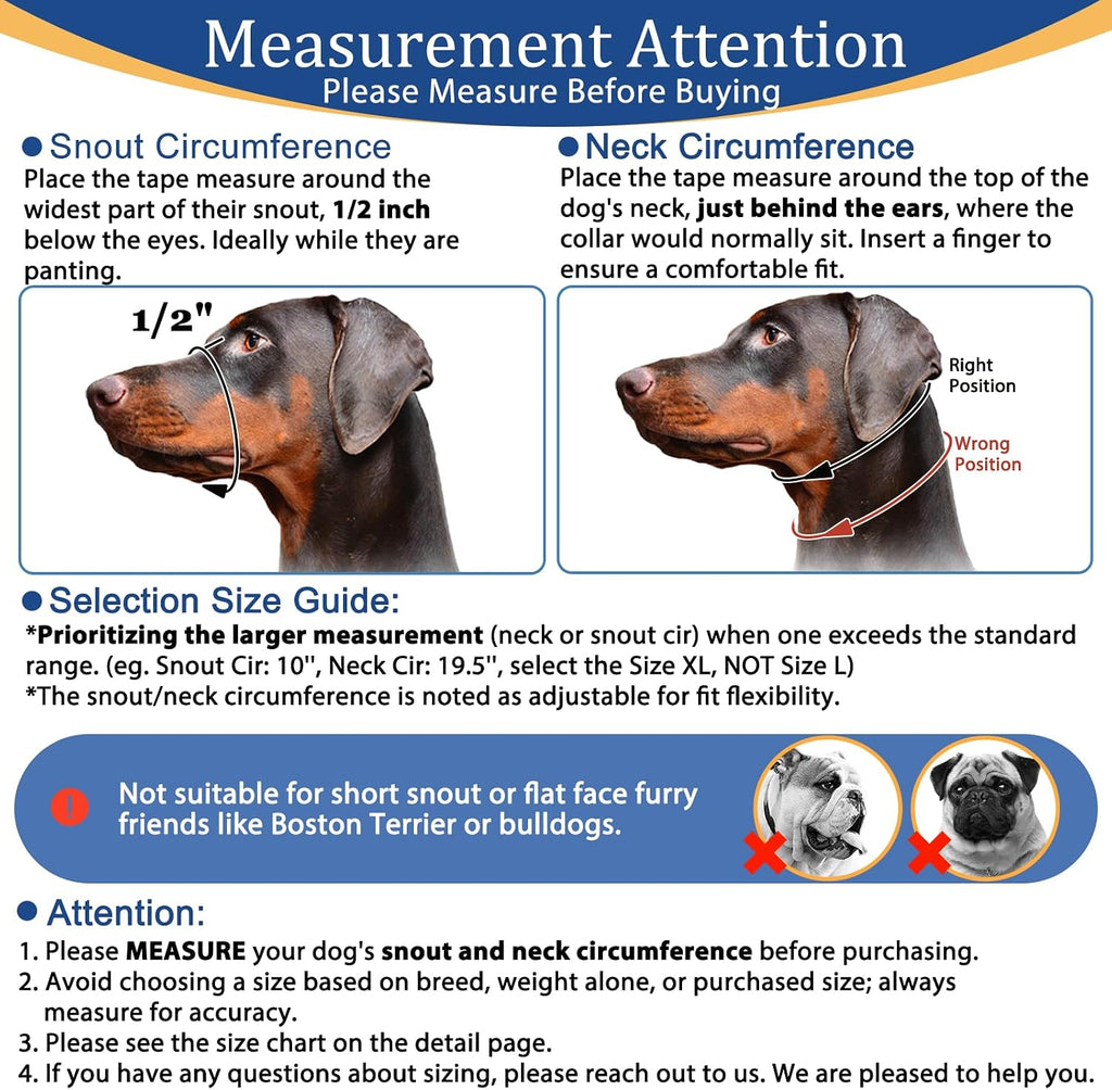 Adjustable dog muzzle leash with safety link attachment