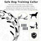 Detachable links of Maiiu dog training collar showing adjustment
