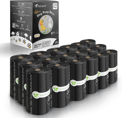 Certified Compostable Dog Poop Bags-270Bags 18Rolls, Poop Bags for Dogs Made of Cornstarch - ASTM D6400 By USA, Leakproof Easy Open, Unscented Dog Waste Bags (Green) - Image 9