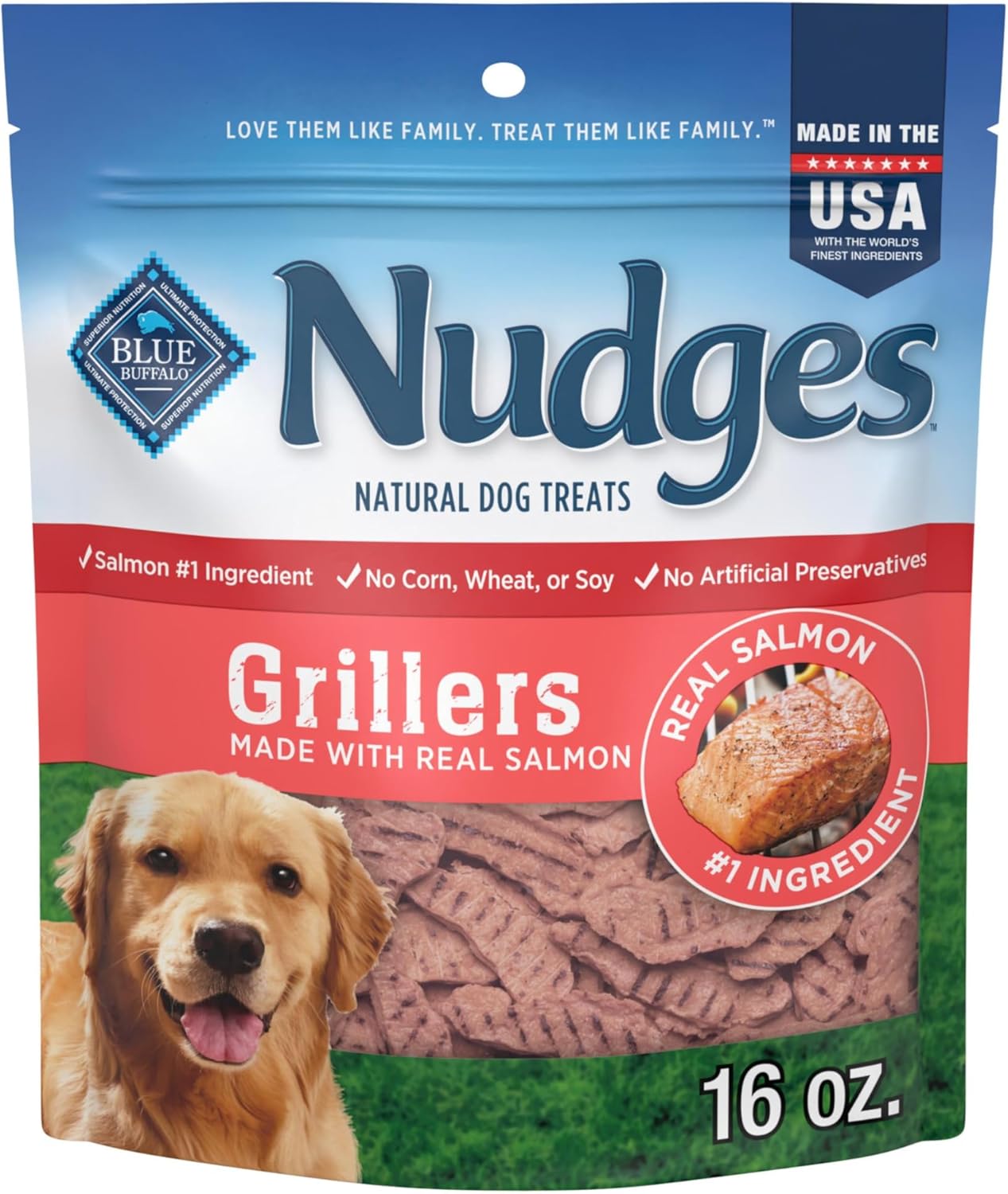 Blue Buffalo Nudges Chicken Grillers Natural Dog Treats, Tender & Meaty Dog Snacks, Easy-To-Tear for Training, Made in the USA with Real Chicken, No Artificial Preservatives, 16 oz. - Image 12