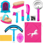 Storage tote bag filled with Abbylike horse grooming supplies