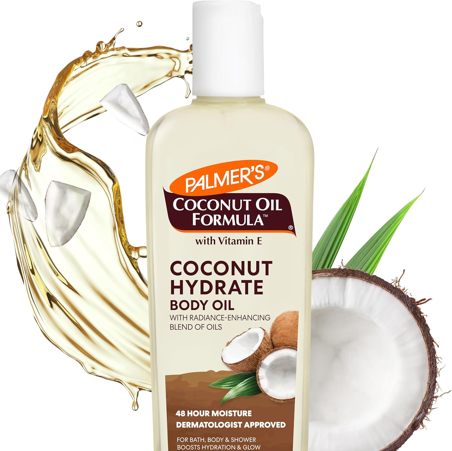 Palmers Coconut Oil Formula Body Oil bottle front view