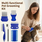 Ergonomic handles of HJZHII pet lice removal combs