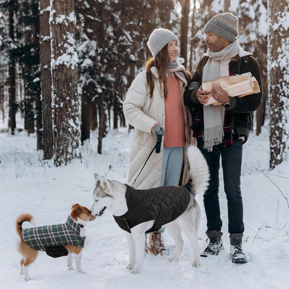 Kuoser winter dog apparel showing elastic chest detail