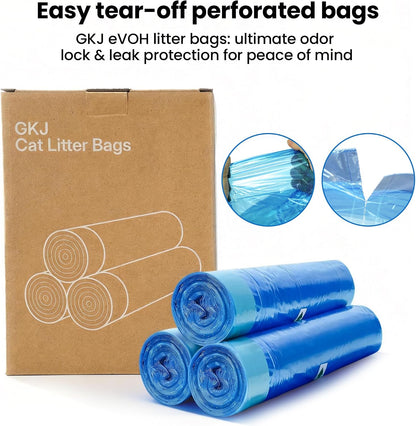 GKJ Thick Waste Disposal Bags holding up to twelve pounds of litter