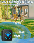 Cangecit dog doorbell showing LED indicator light