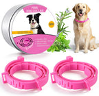 Monipgu pink flea and tick collar 2 pack front view